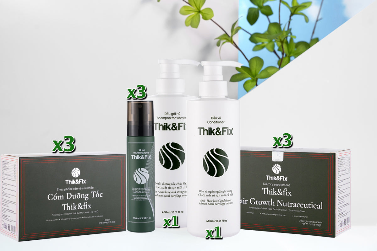 Cốm dưỡng tóc Thik&Fix ( Hộp 30 gói )