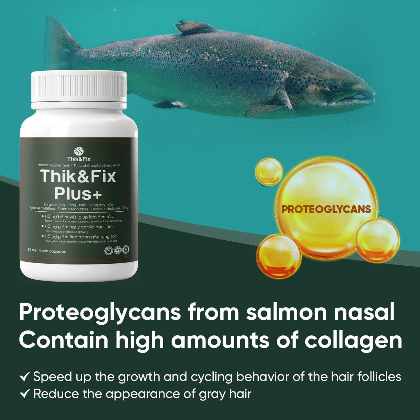 Thik&Fix Plus Natural Hair Nutrition Supplement (Softgel)